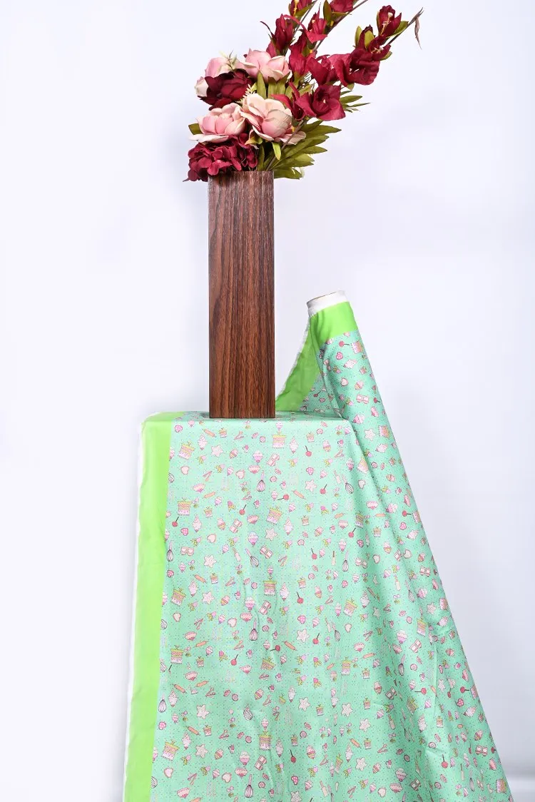 1-PC Kurti Unstitched Cambric Lawn