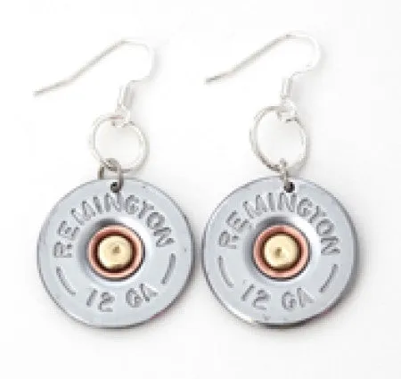 12 Gauge Shotgun Dangle Earrings Remington