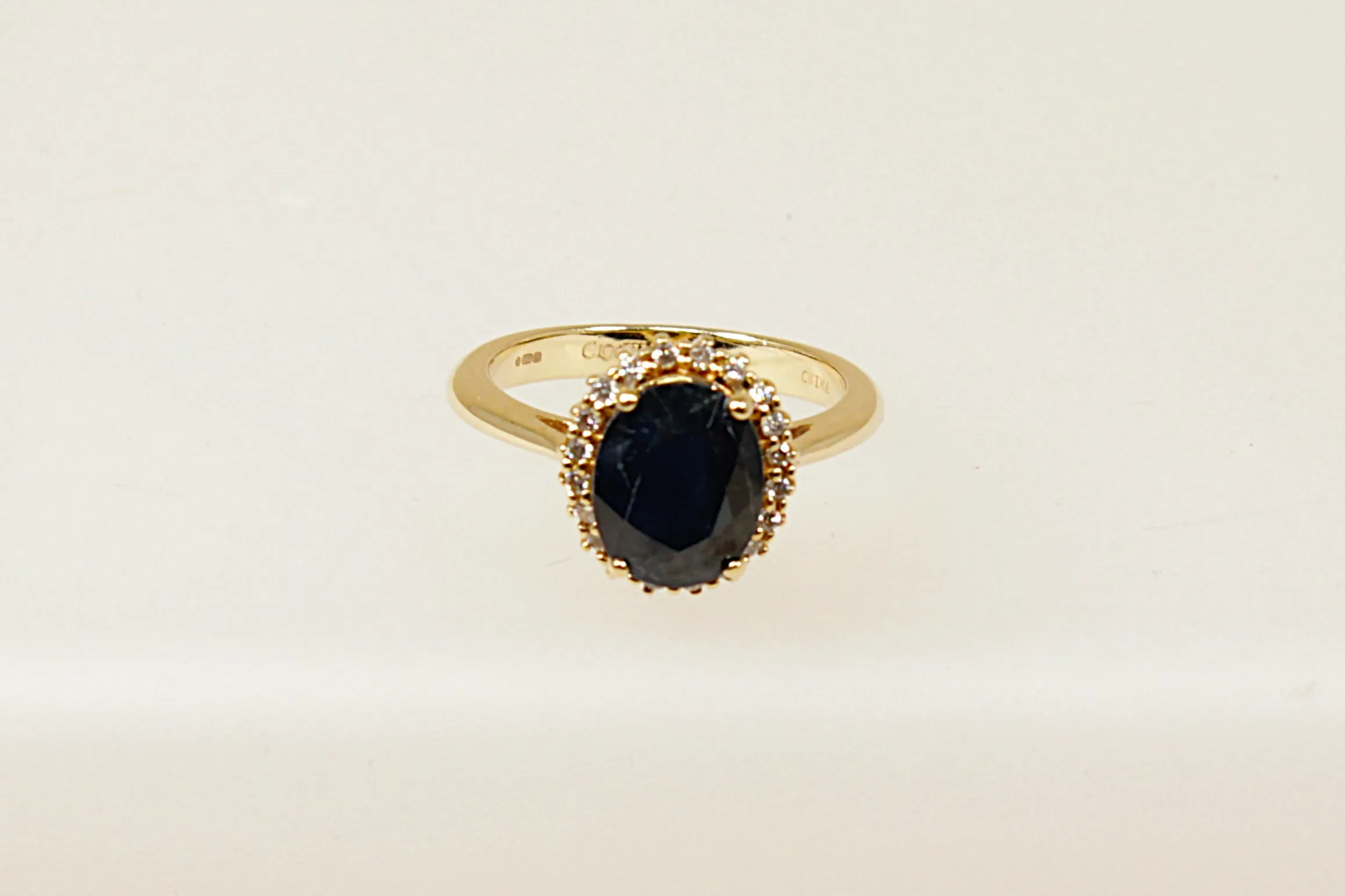 14ct Gold Sapphire & Diamond ‘Diana’ Ring