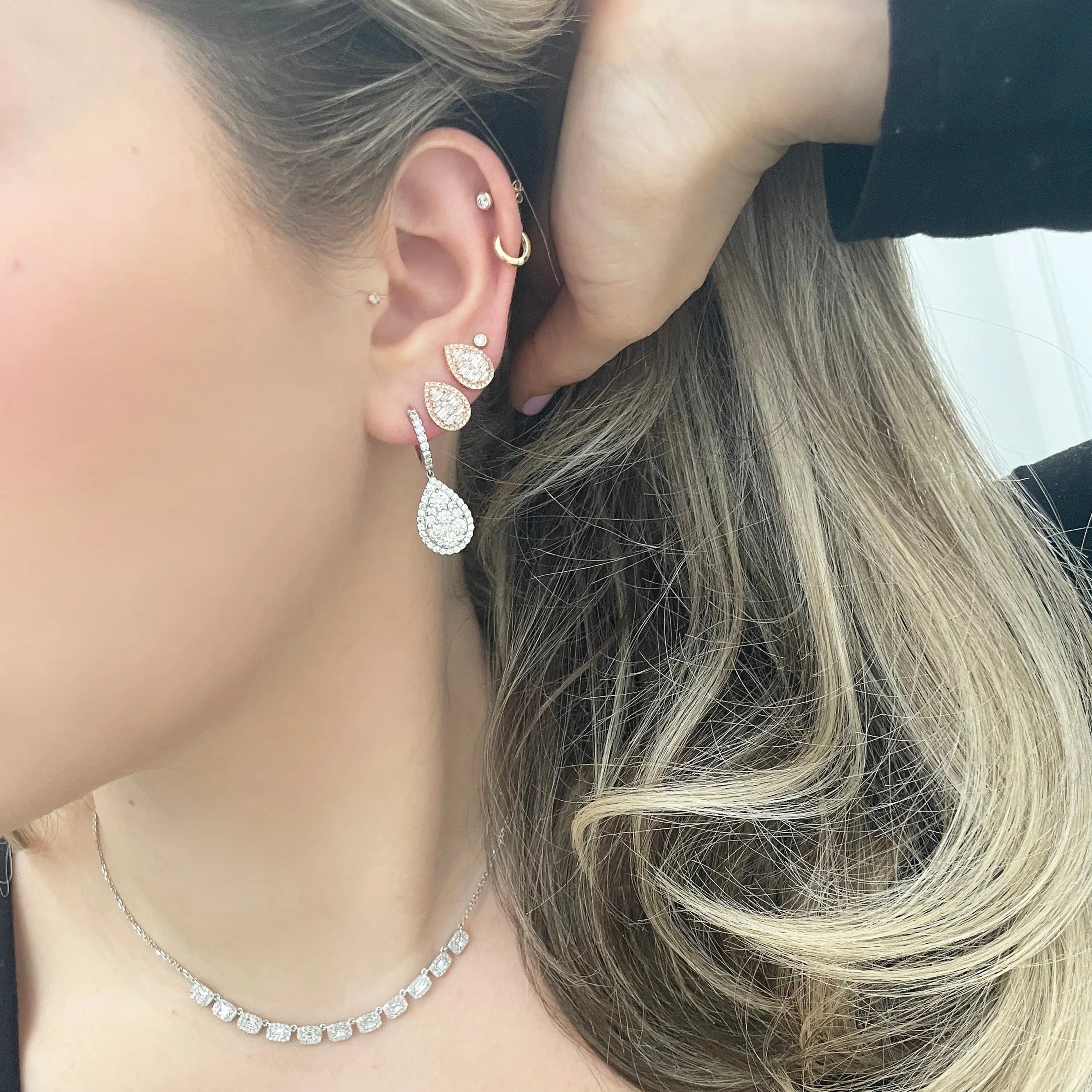 14K GOLD DIAMOND ARIELLA EARRINGS