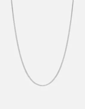 1.7mm Herringbone Necklace, Sterling Silver
