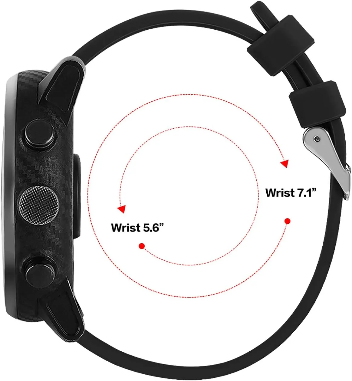 18mm 20mm 22mm Width Silicone Quick Release Wristband Replacement Sports Straps Bracelet Watch Band Women Men Strap with Quick Release Pins for Smartwatch