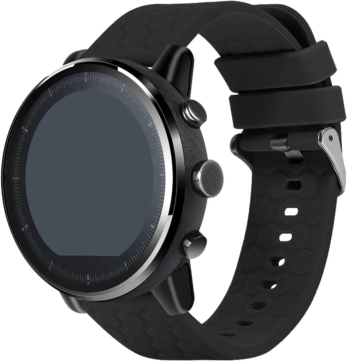 18mm 20mm 22mm Width Silicone Quick Release Wristband Replacement Sports Straps Bracelet Watch Band Women Men Strap with Quick Release Pins for Smartwatch