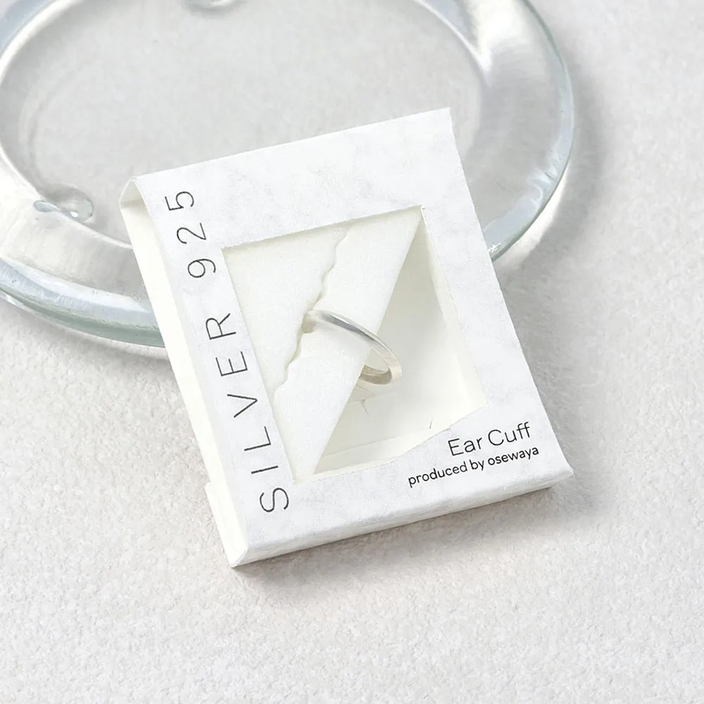 925 Silver Edged Ear Cuff