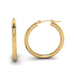 9CT 20MM POLISHED HOOPS