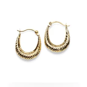 9CT CREOLE EARRINGS