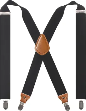 Adjustable Elastic Suspenders for Men's and Women's with X Back Suspenders for Casual & Formal