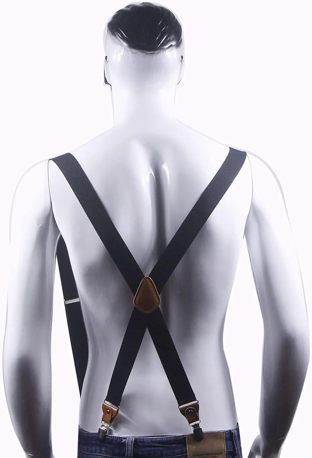 Adjustable Elastic Suspenders for Men's and Women's with X Back Suspenders for Casual & Formal