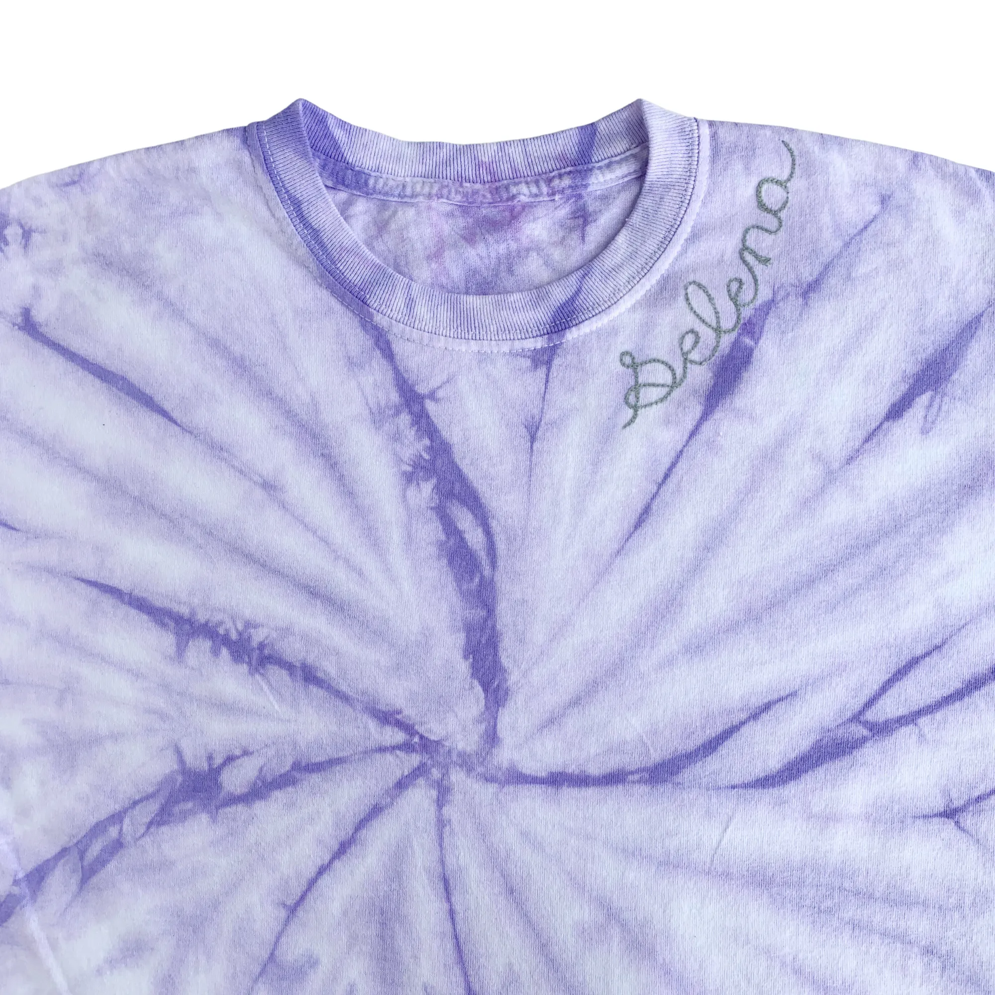 Adult Lavender Tie Dye Chainstitch T-Shirt