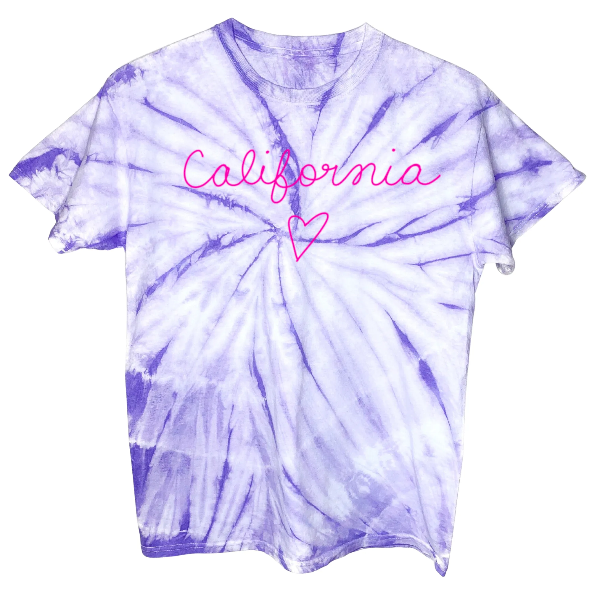 Adult Lavender Tie Dye Chainstitch T-Shirt