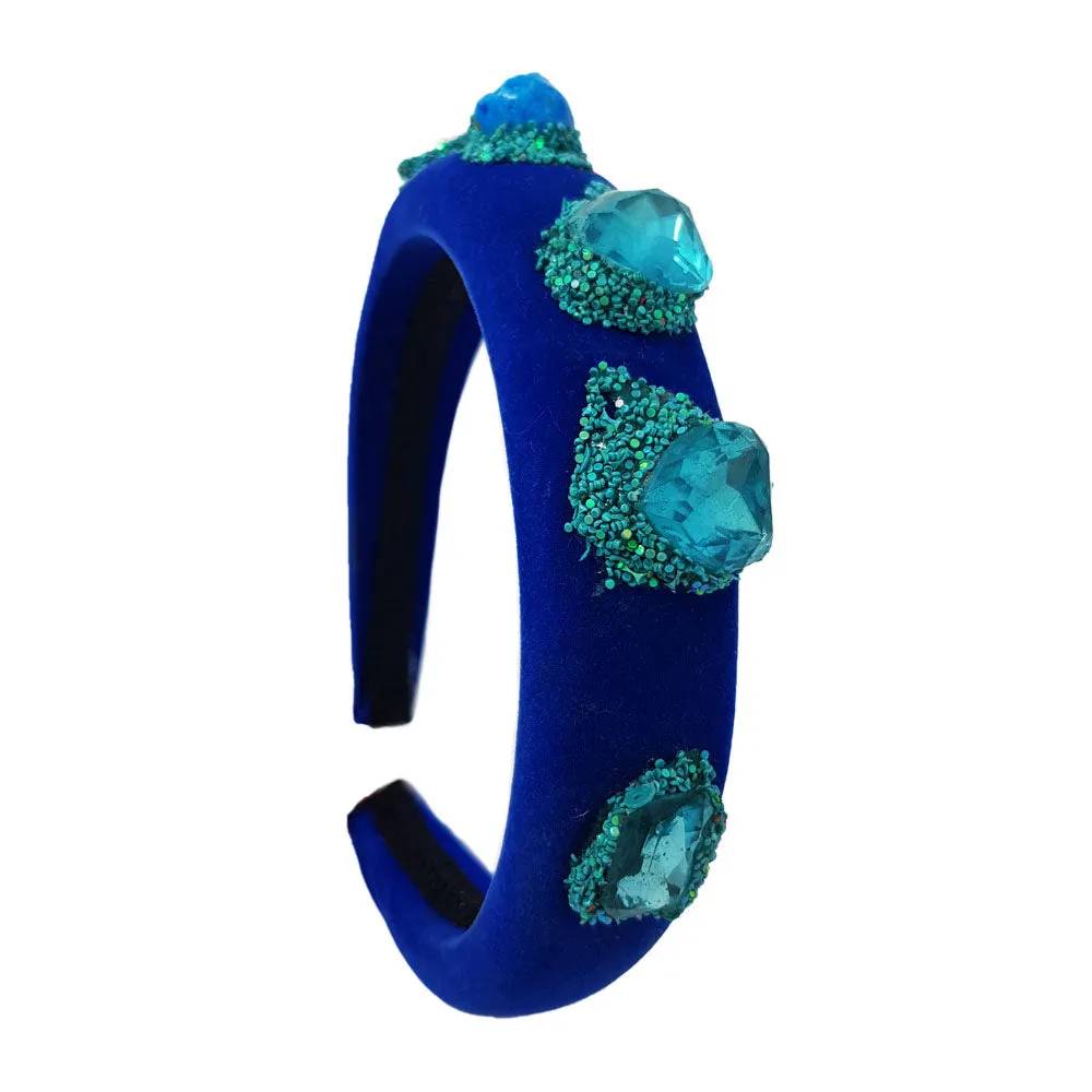 ALICE BAND - TURQUOISE AND BLUE