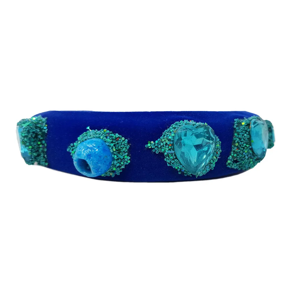 ALICE BAND - TURQUOISE AND BLUE