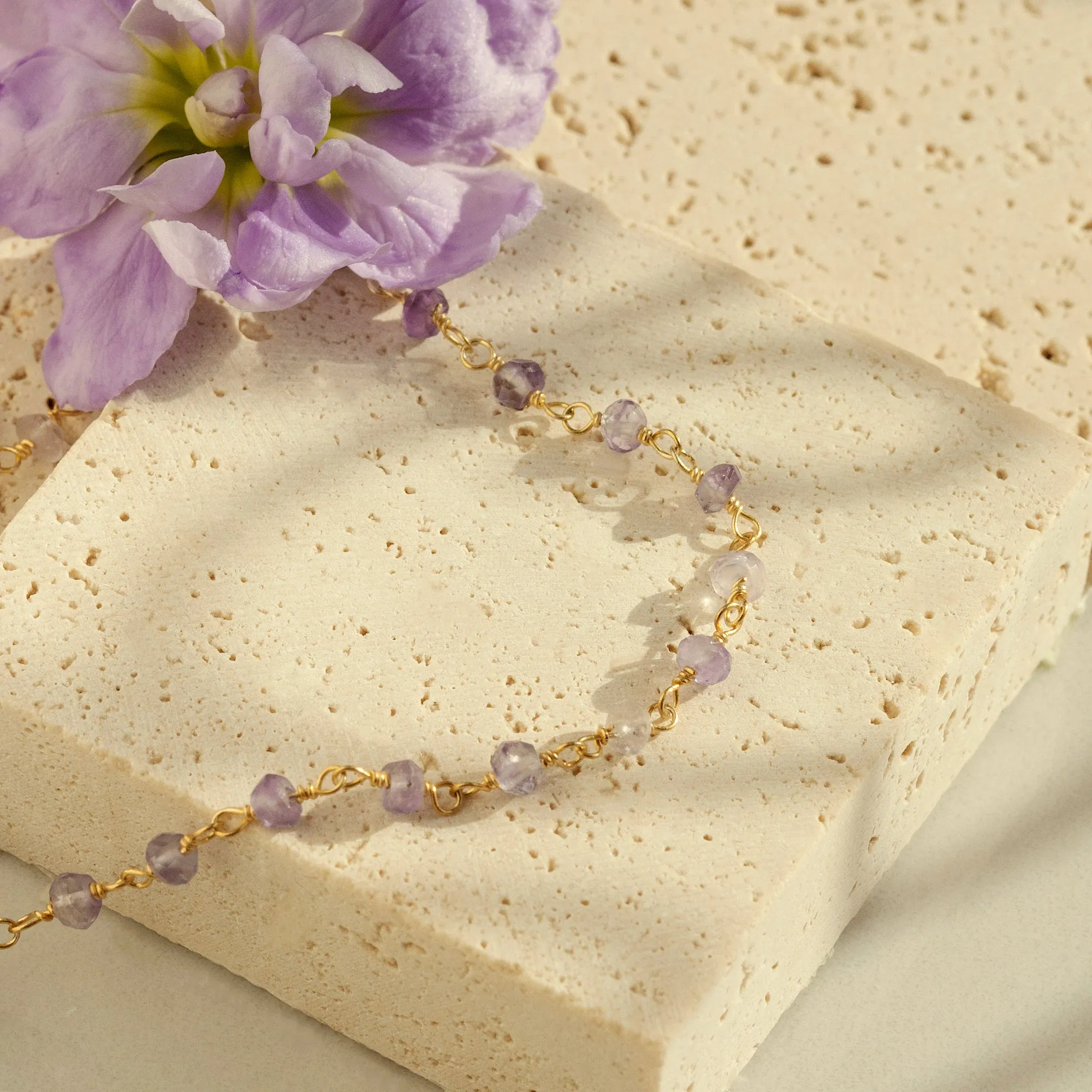 Amethyst Rosary Bracelet