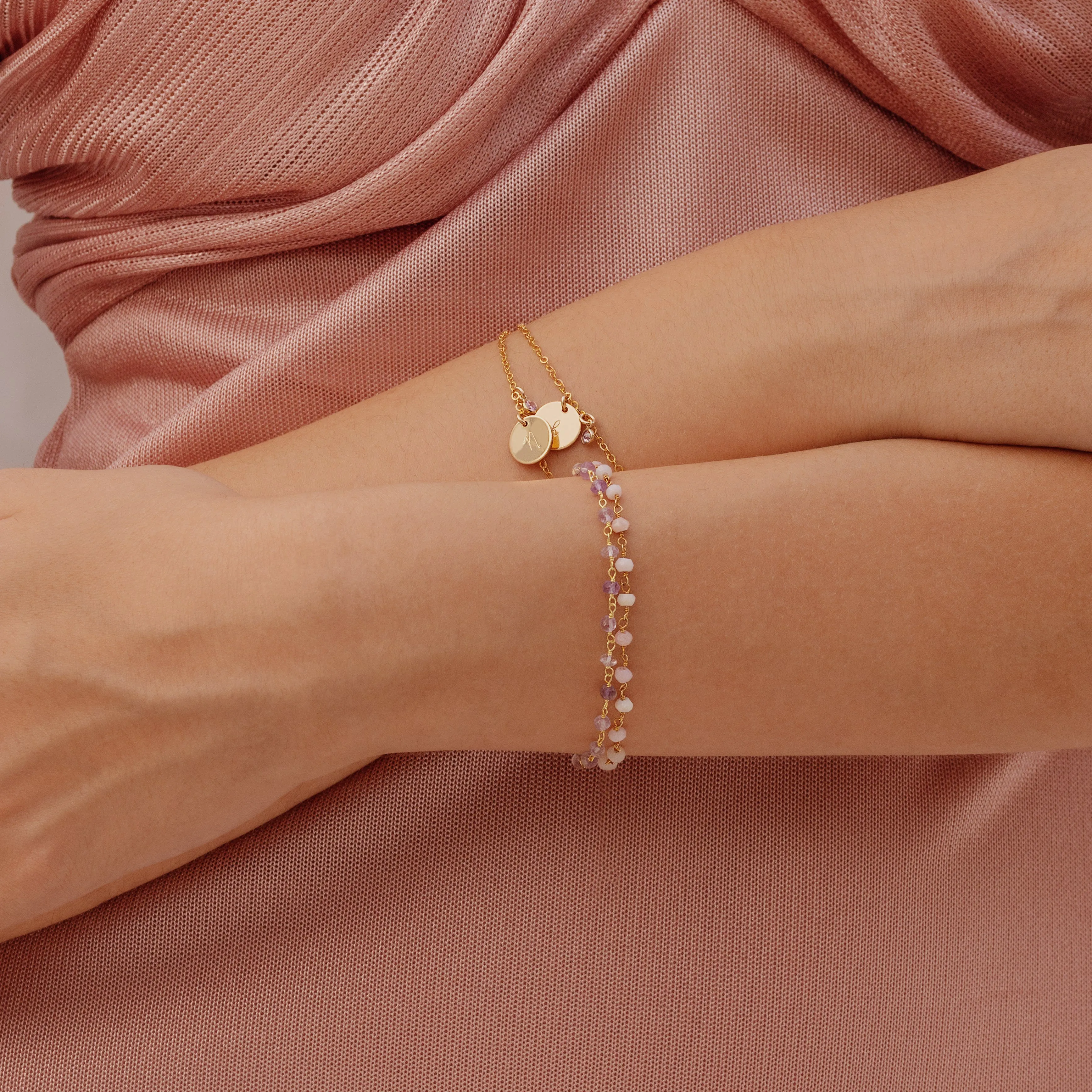Amethyst Rosary Bracelet