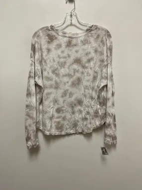 Athletic Top Long Sleeve Collar By Zella In Tie Dye Print, Size: S