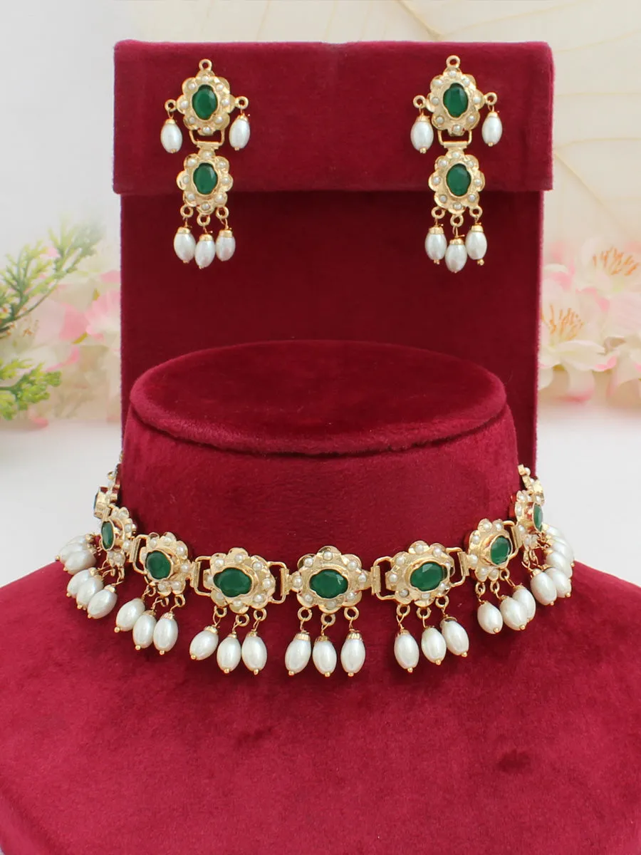 Ayeza Jadau Choker Necklace Set