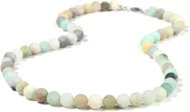 BALIBALI Mens Healing Beaded Necklace Natural Stone Beads Necklace for Men Stress Relief,Balance