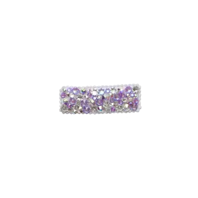 Bari Lynn Crystal Snap Clip - Neon Purple
