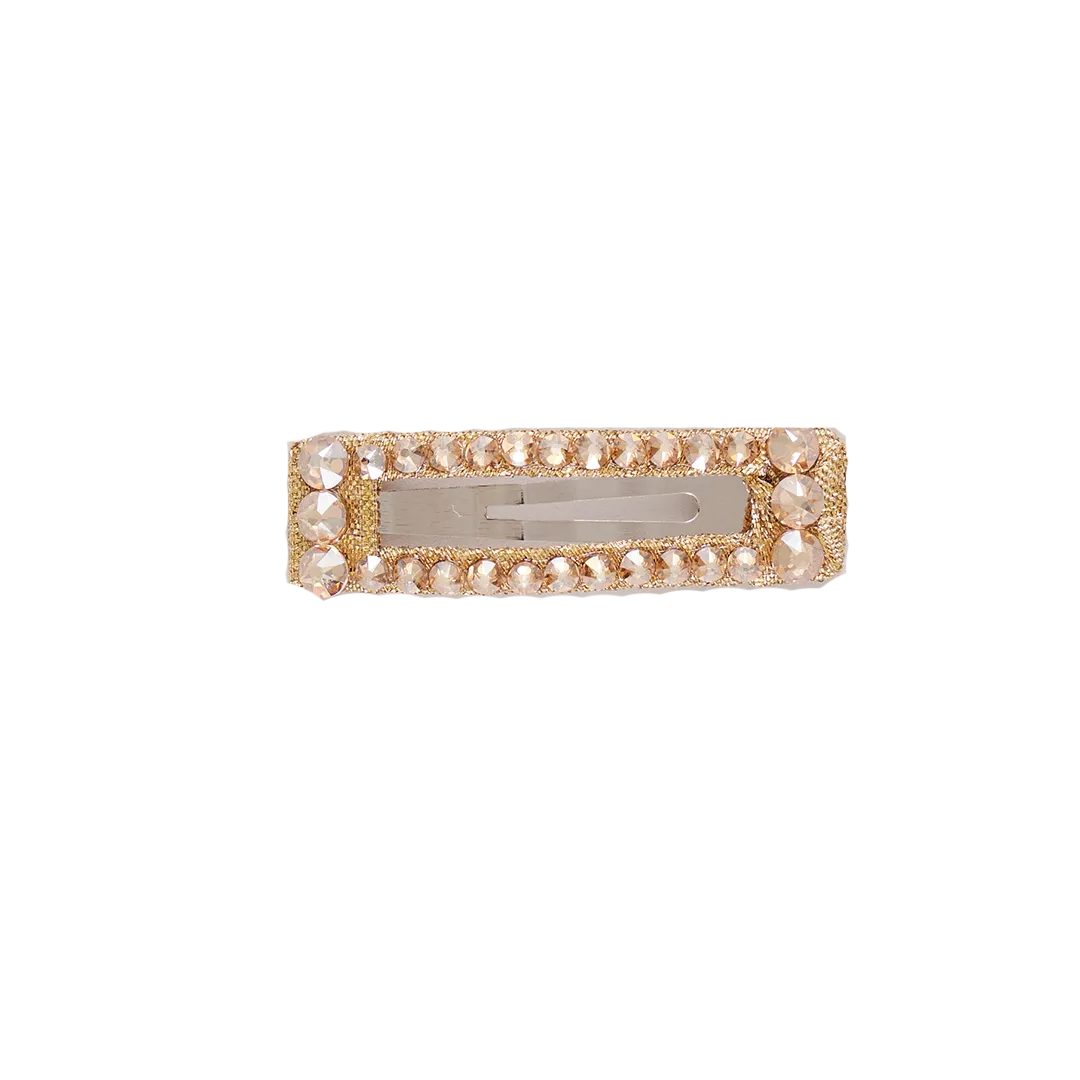 Bari Lynn Rectangle Clip - Gold