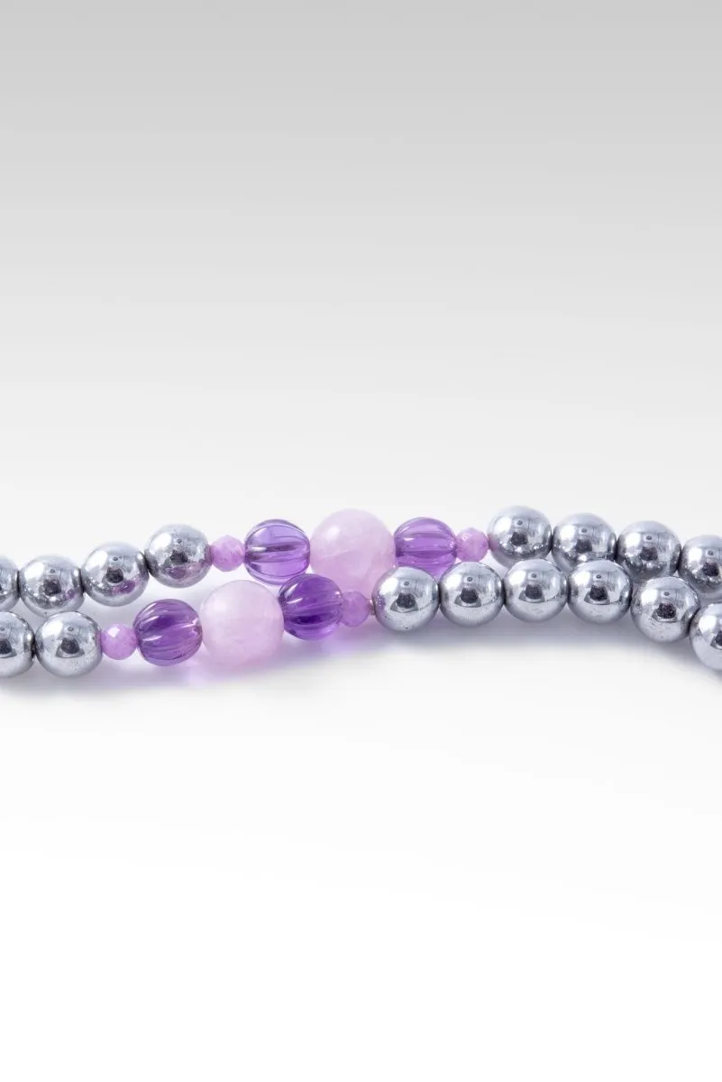 Beaded Hematite Necklace™ in Watermark