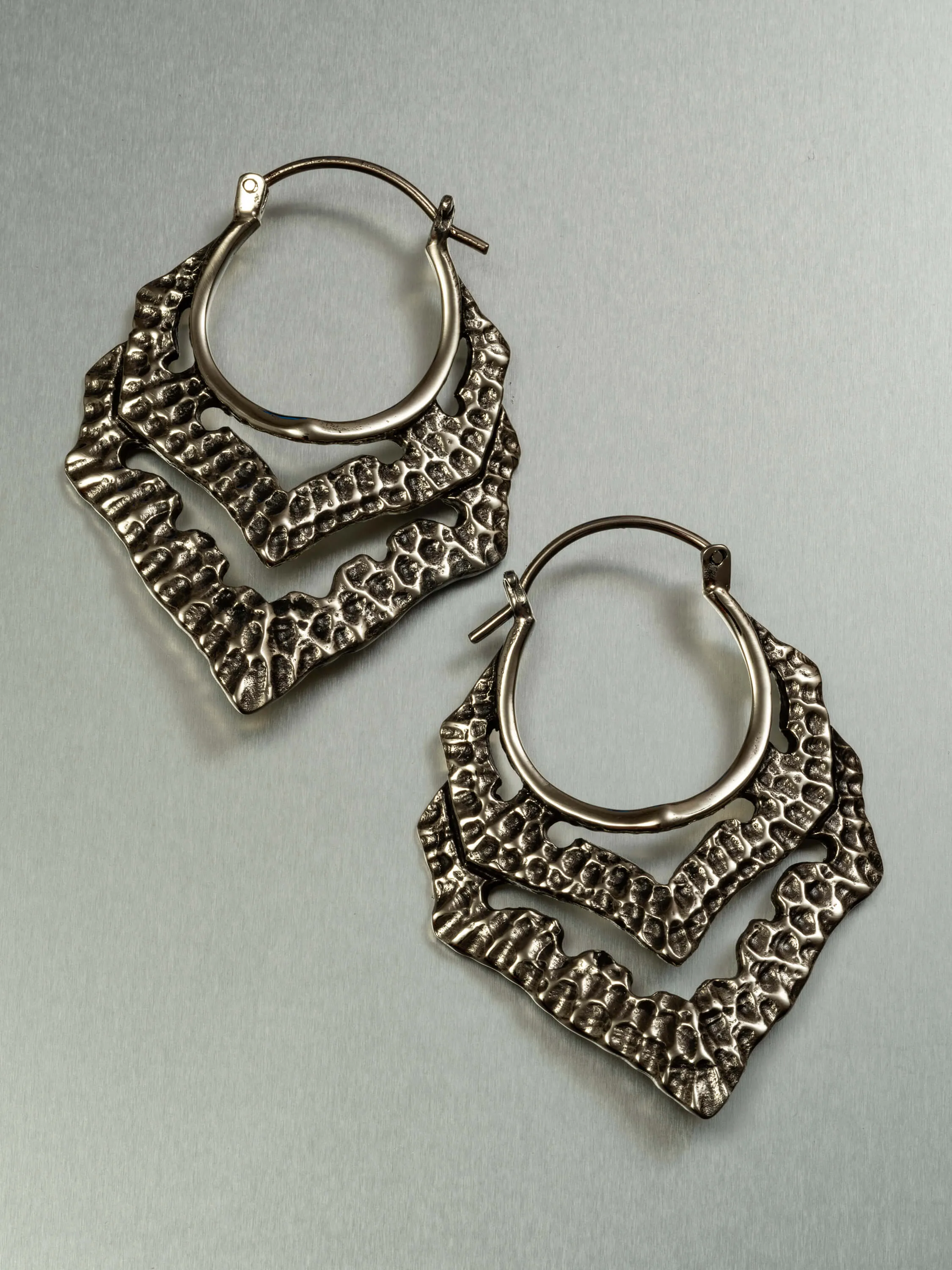 Bellona Brass Hoop Earrings