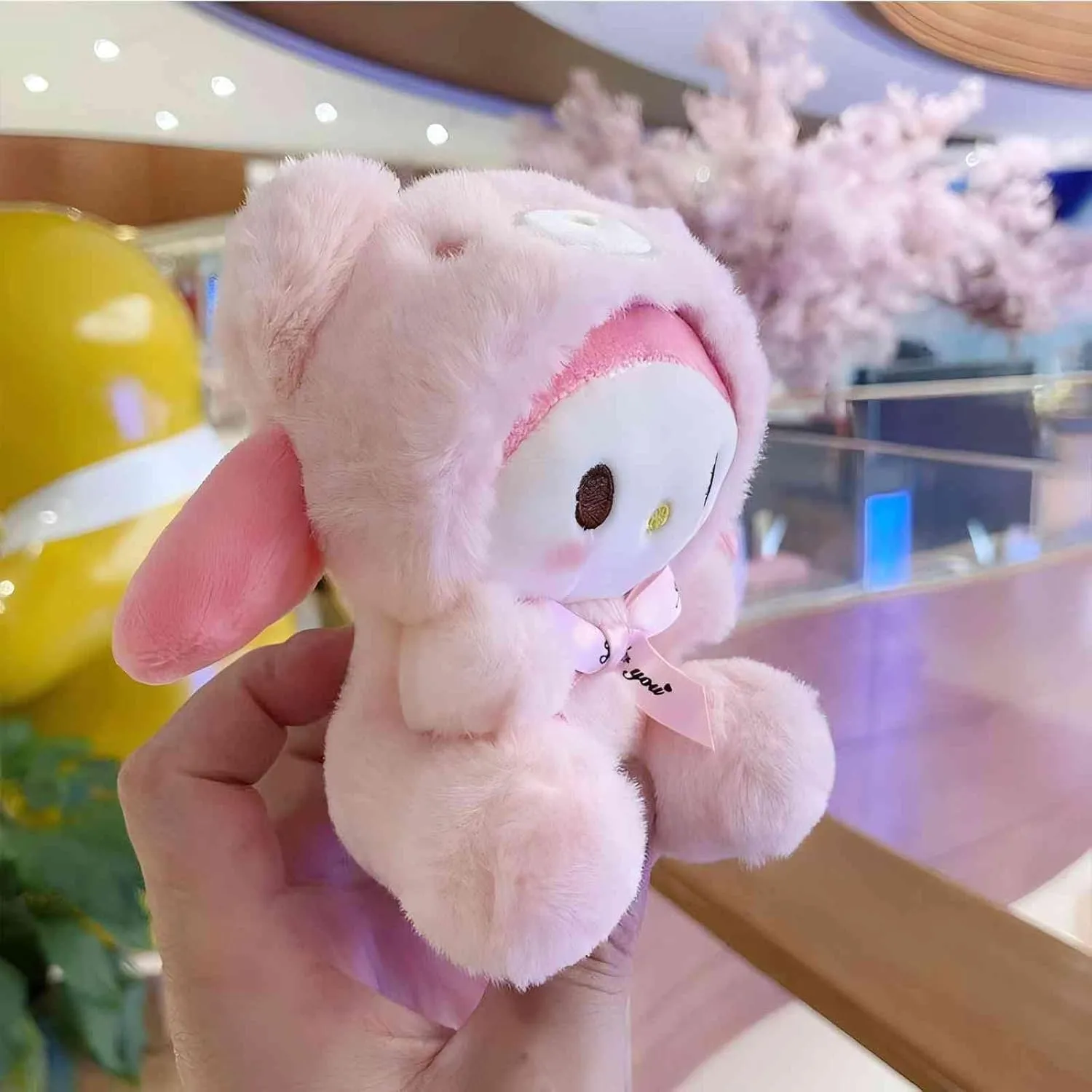 Cartoon Bag Charms Cute Plush Keychain for Women Girls, 5" Soft Backpack Key Chain Cute Animals Bag Keychain