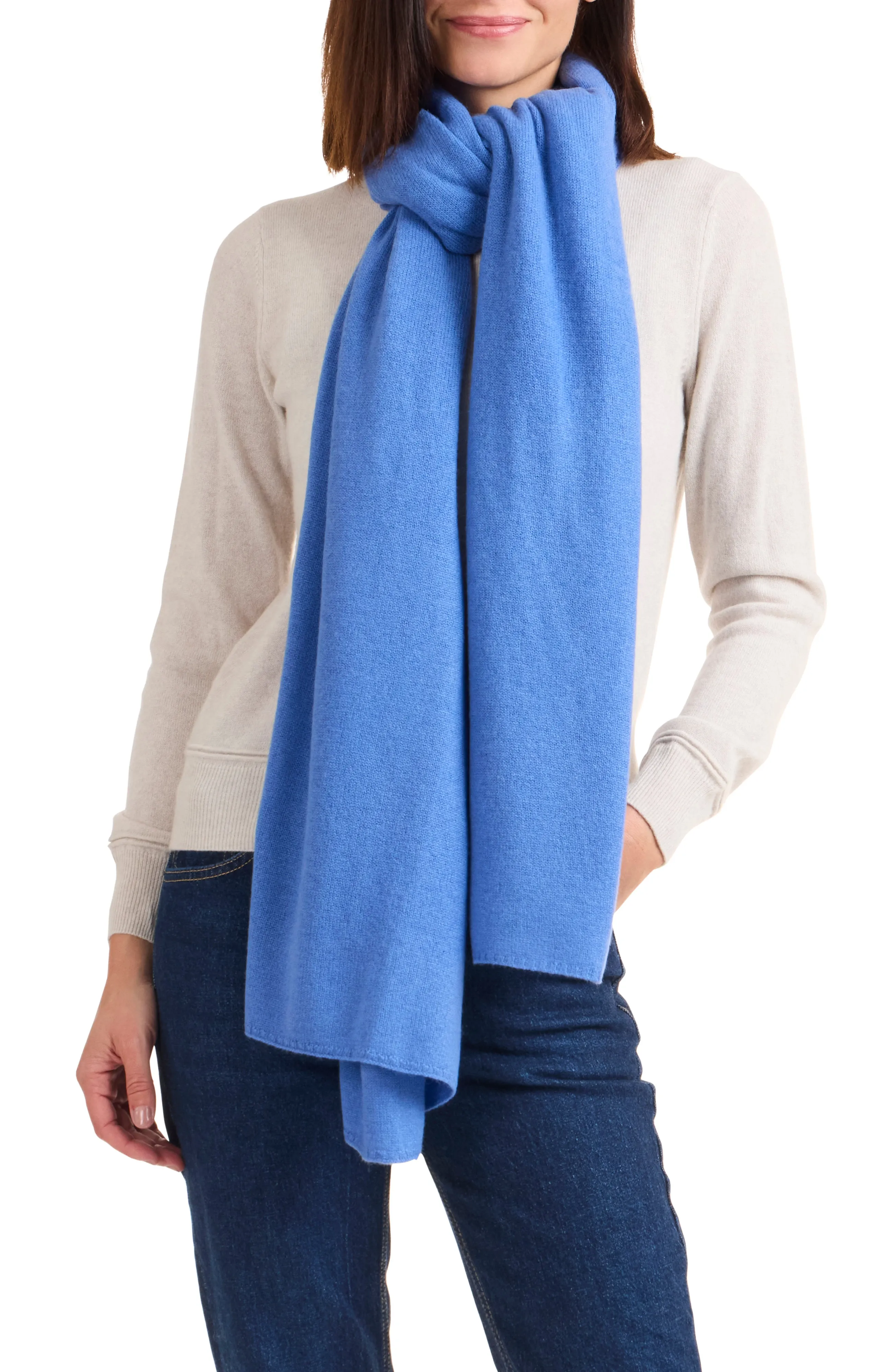 CASHMERE JERSEY TRAVEL WRAP