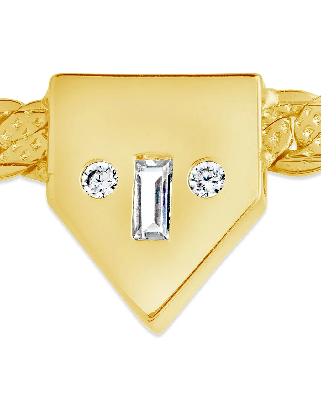 Catherine CZ & Chain Choker Necklace