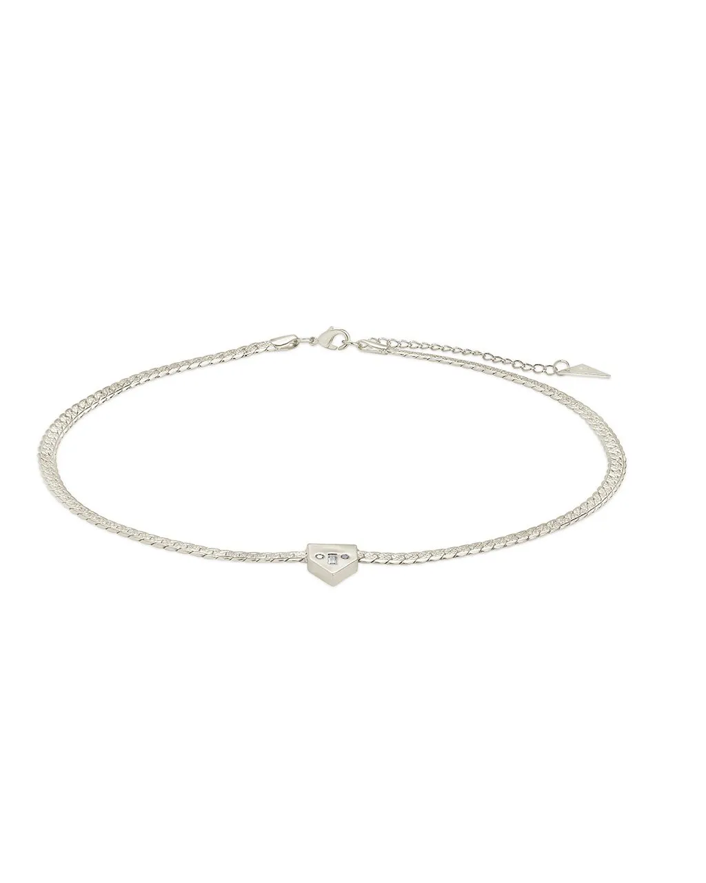 Catherine CZ & Chain Choker Necklace