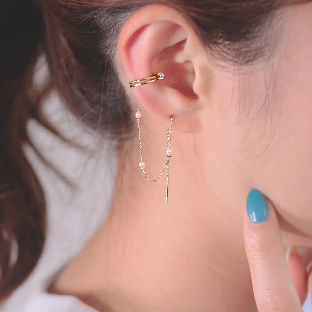 Chain Crawler Earring Cuff