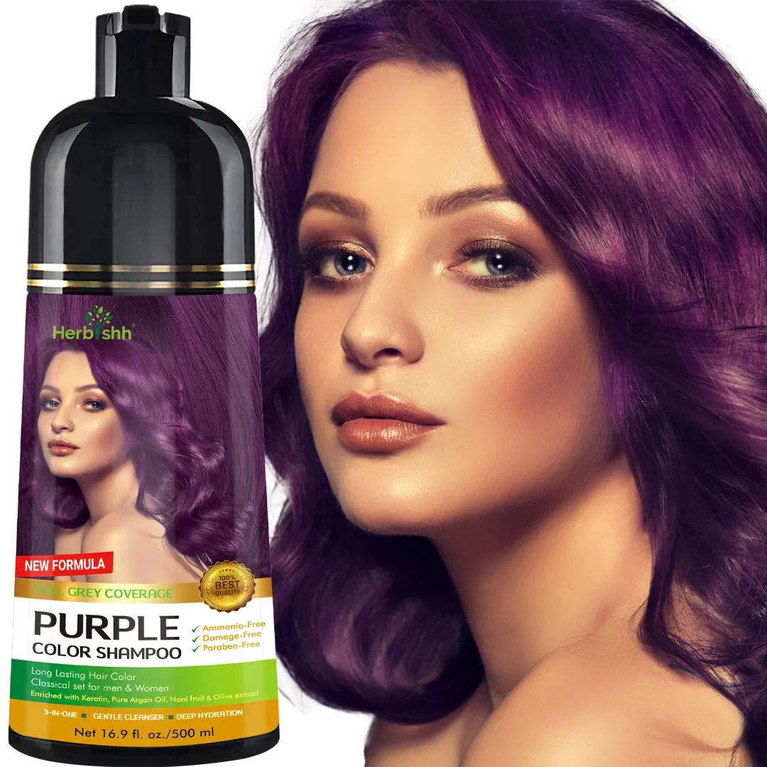 (Choose Brown or Black Shades)  1pc Herbishh Color Shampoo