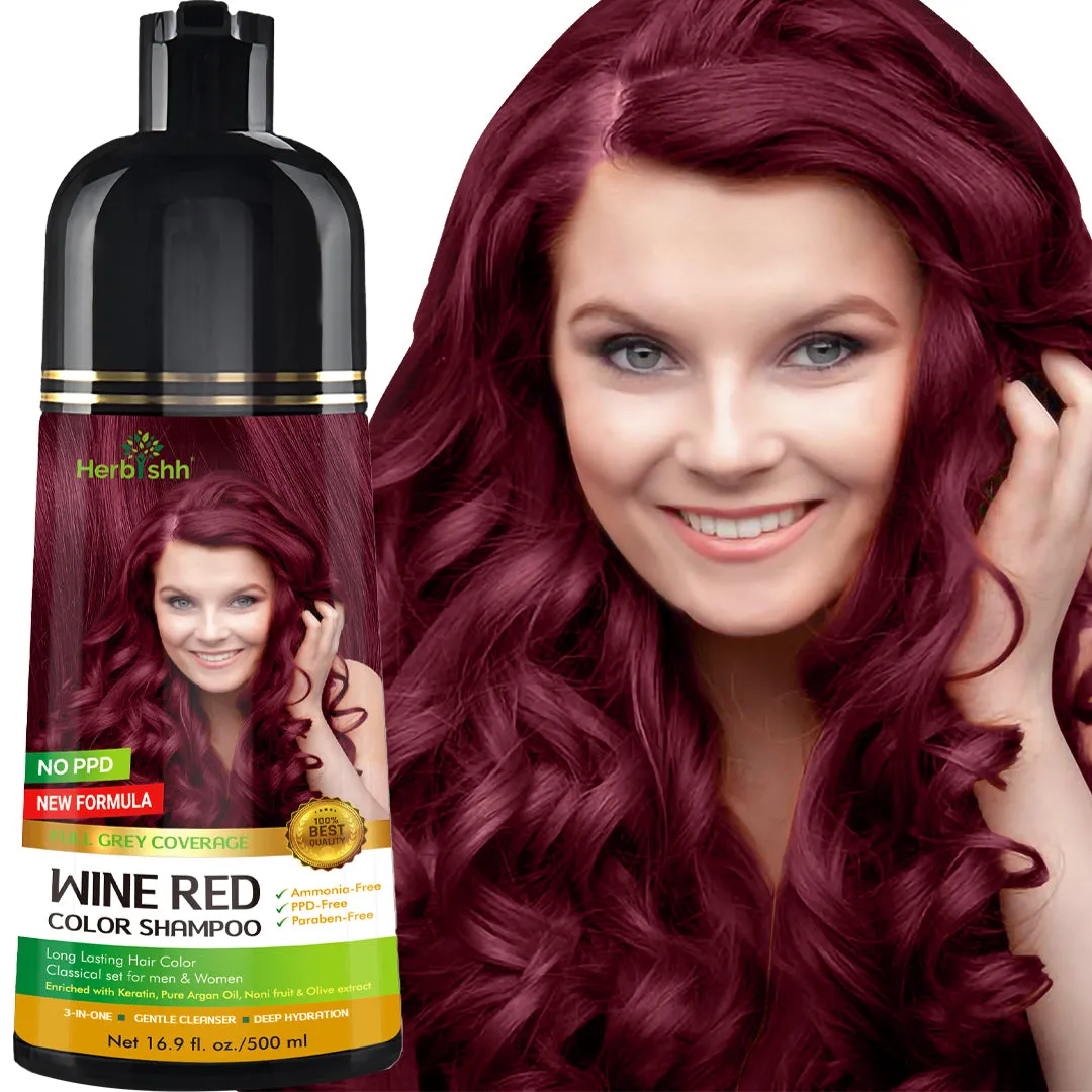 (Choose Brown or Black Shades)  1pc Herbishh Color Shampoo