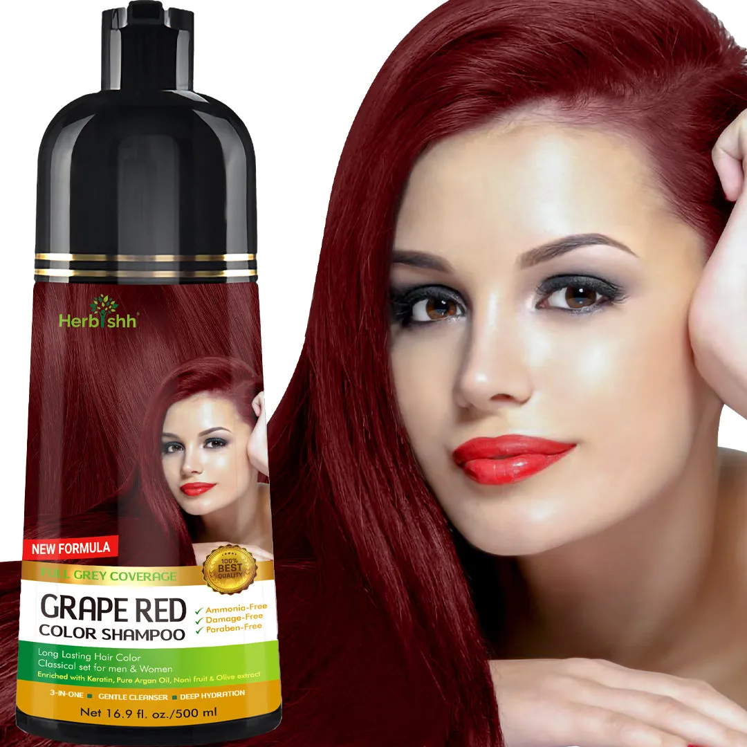(Choose Brown or Black Shades)  1pc Herbishh Color Shampoo