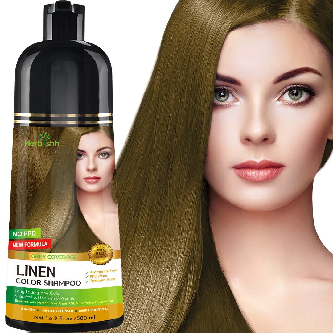 (Choose Brown or Black Shades)  1pc Herbishh Color Shampoo