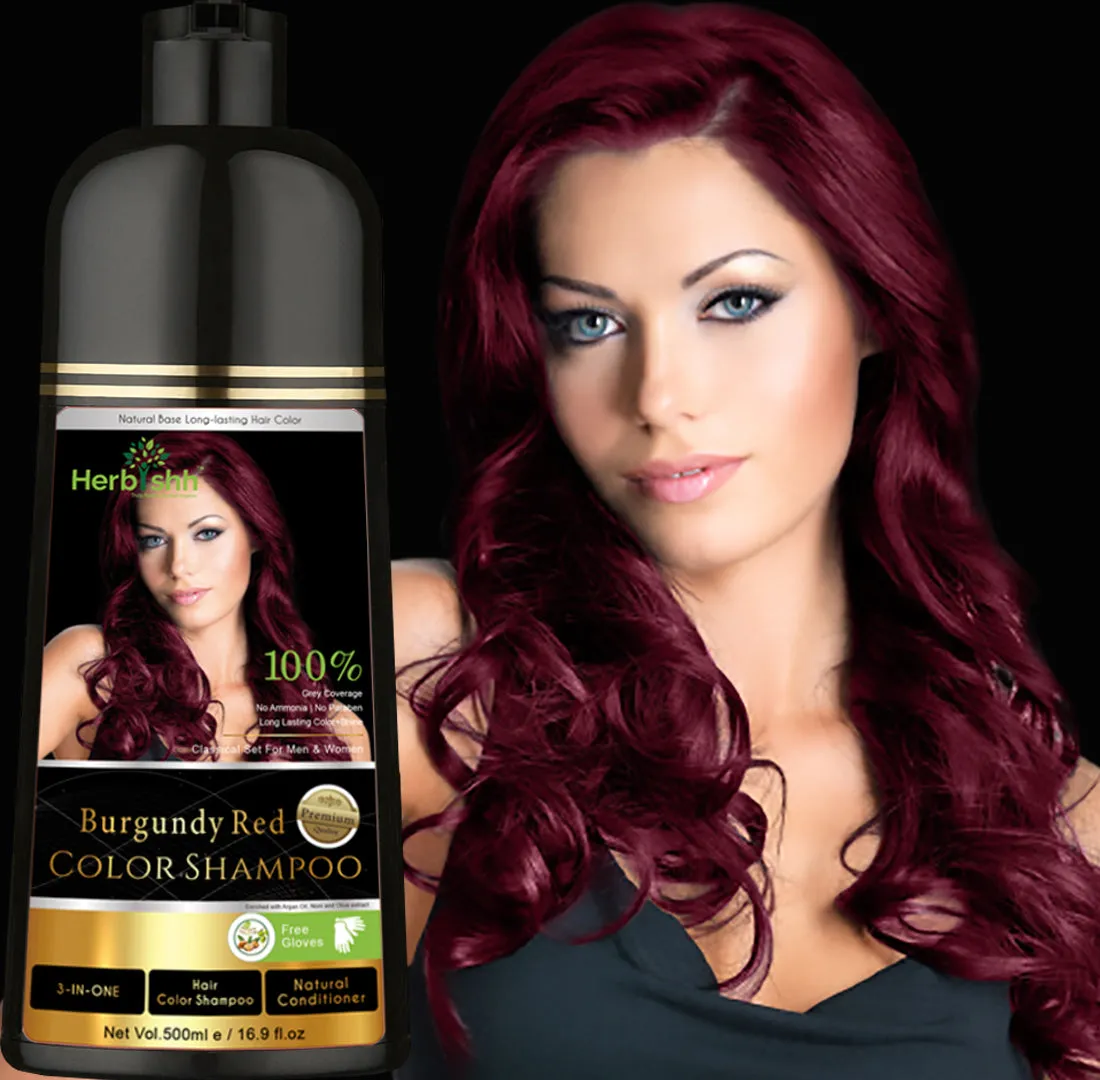 (Choose Brown or Black Shades)  1pc Herbishh Color Shampoo
