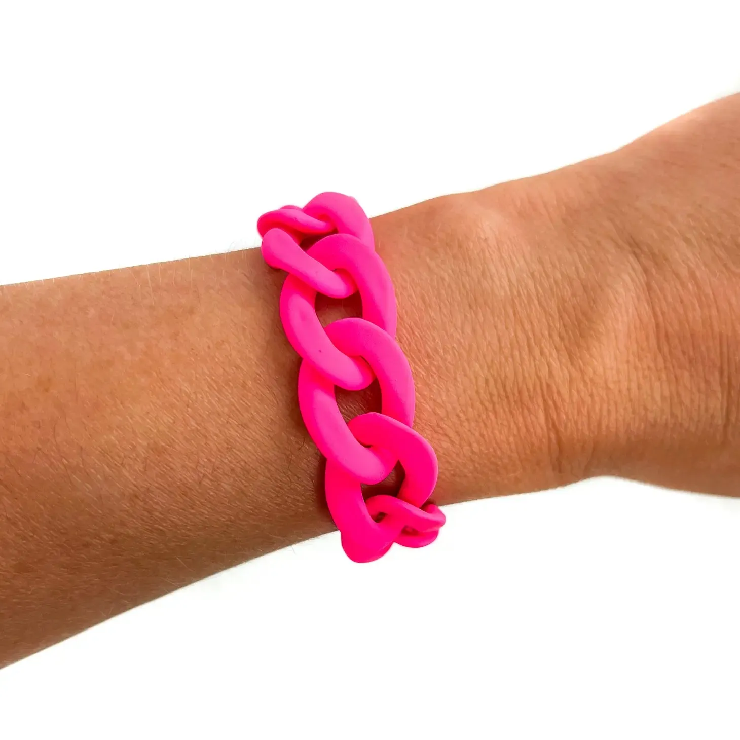 Chunky Acrylic Chain Link Bracelet