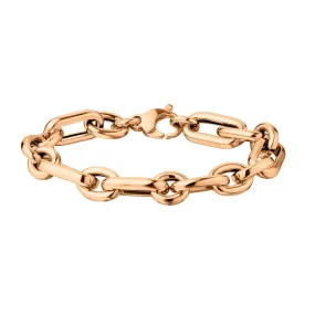 CHUNKY OVAL & ROUND LINK BRACELET