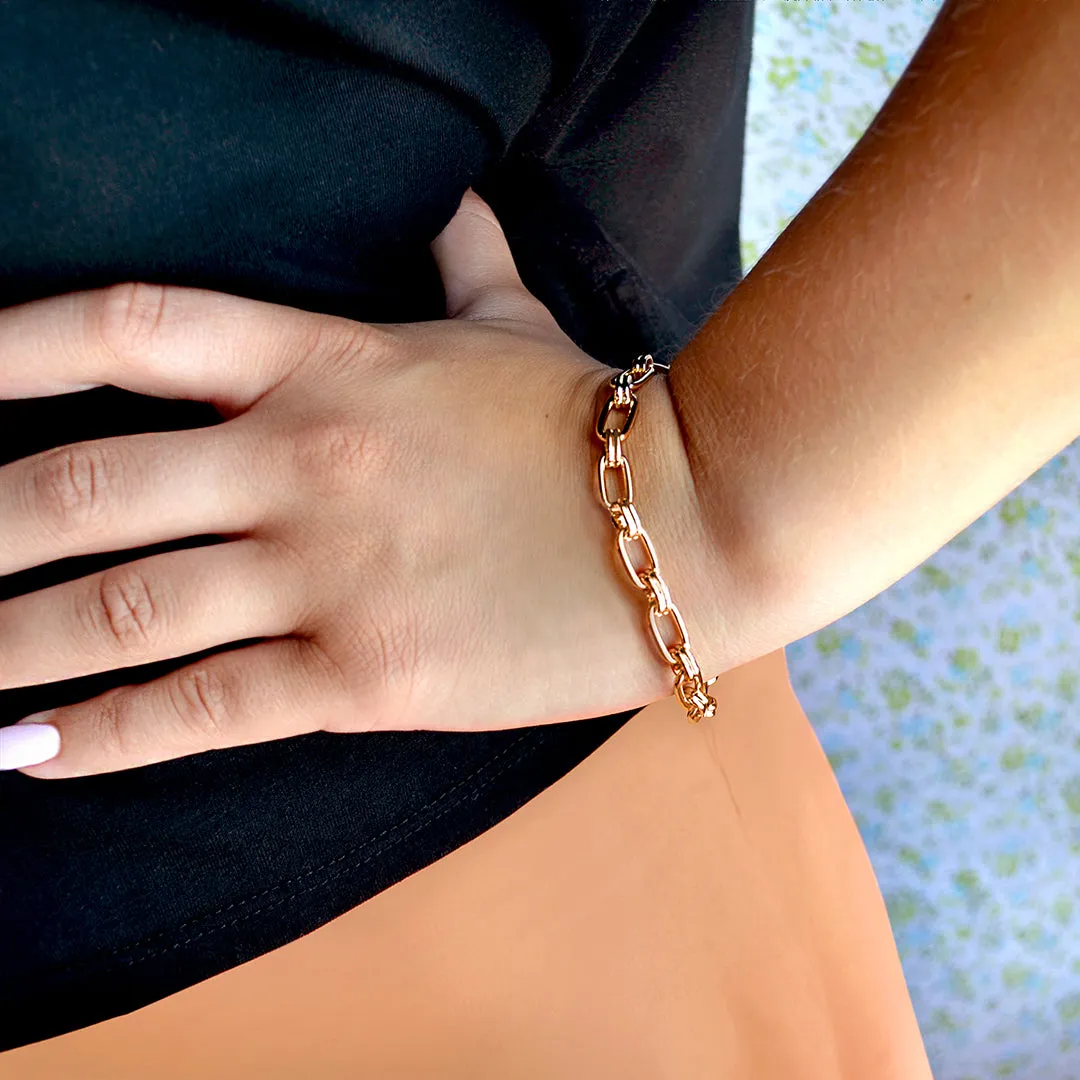Chunky Paperclip Chain Bracelet