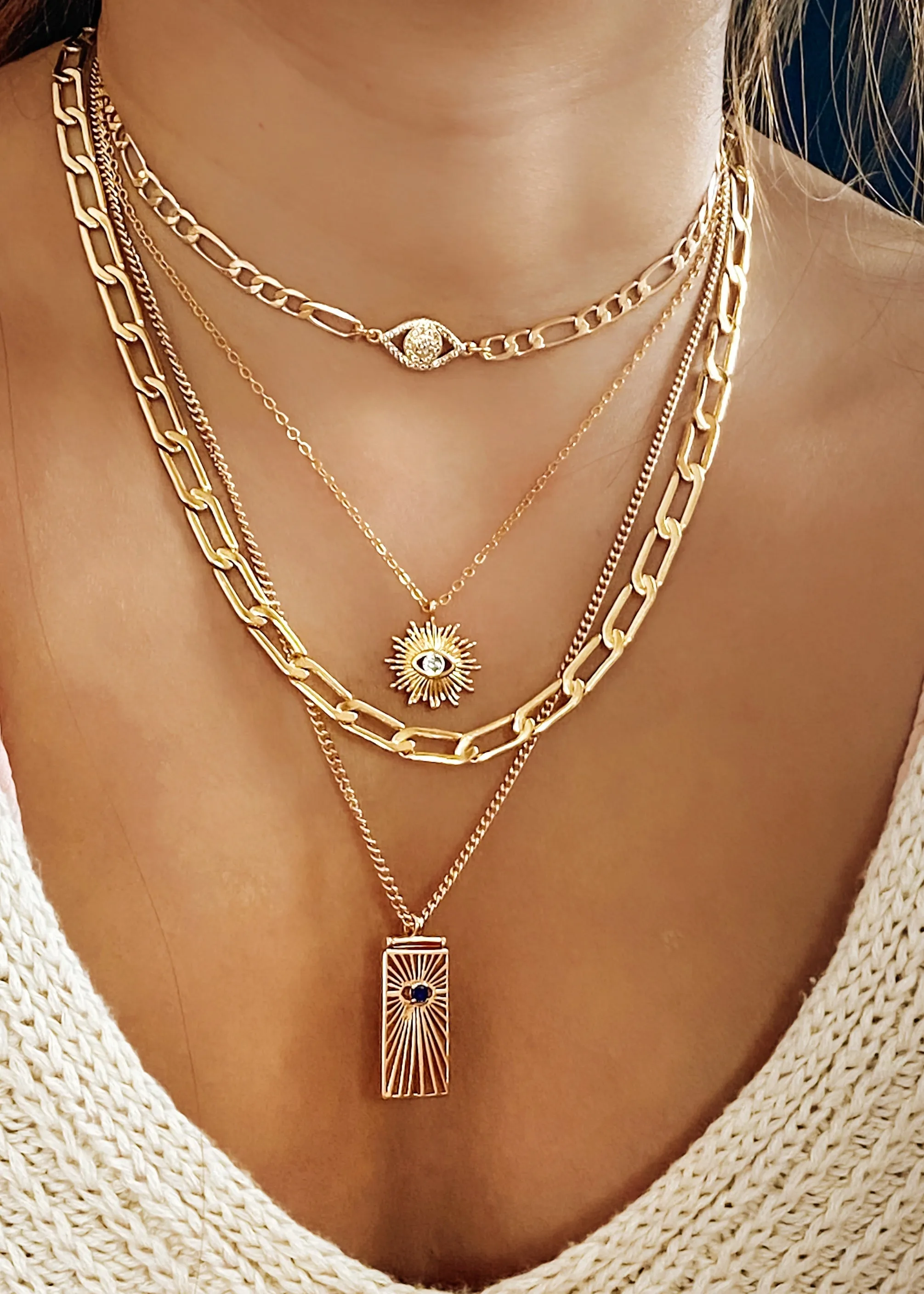 Chunky Paperclip Necklace - Gold Filled