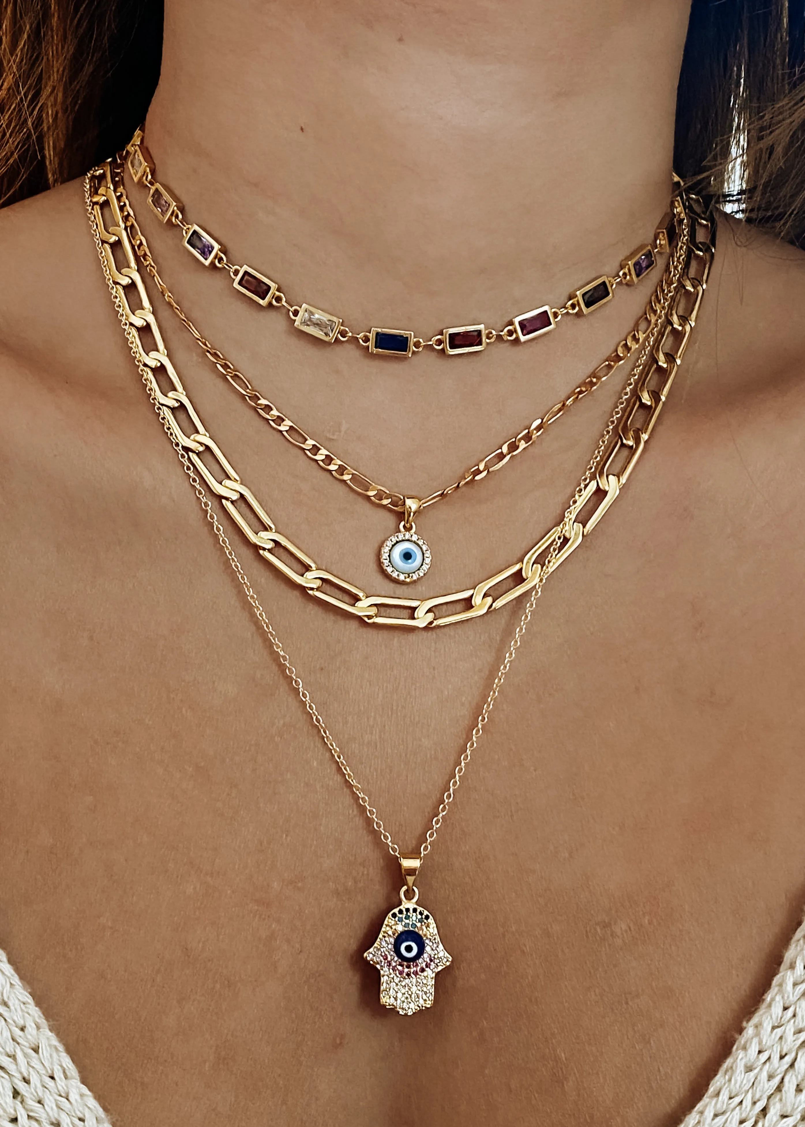 Chunky Paperclip Necklace - Gold Filled