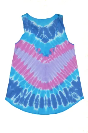DEBARDEUR TIE AND DYE - BLEU/ ROSE