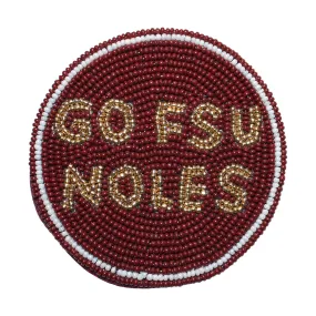 Desden Go FSU Noles Beaded Button