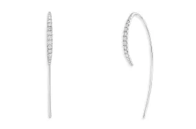 Earrings 18kt Gold Infinite Hooks & Diamonds