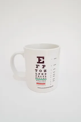 Eye Chart Ceramic Coffee Mug