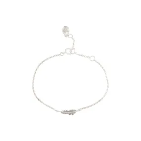 Feather Bracelet, Silver