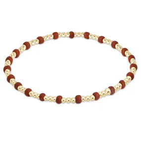 Gameday Hope Gold Sincerity Bracelet - Burnt Orange