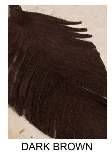 Genuine Leather Leaf Earrings