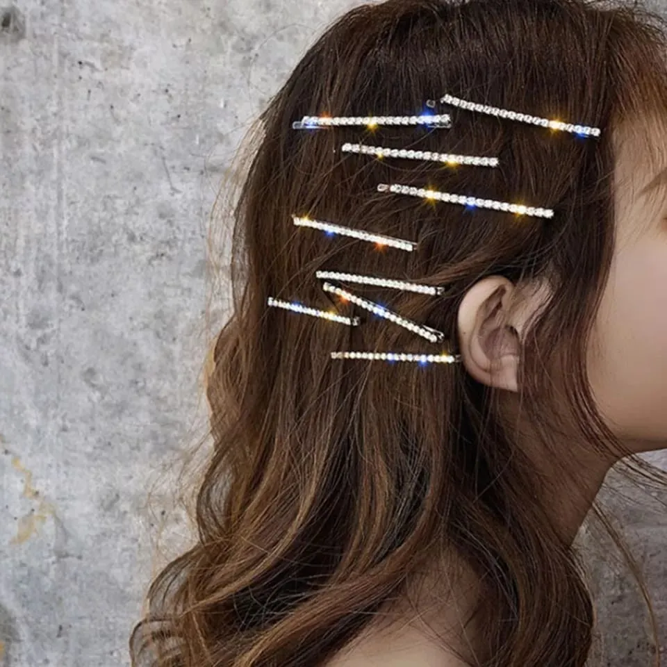 Gold Rhinestone Hair Clip