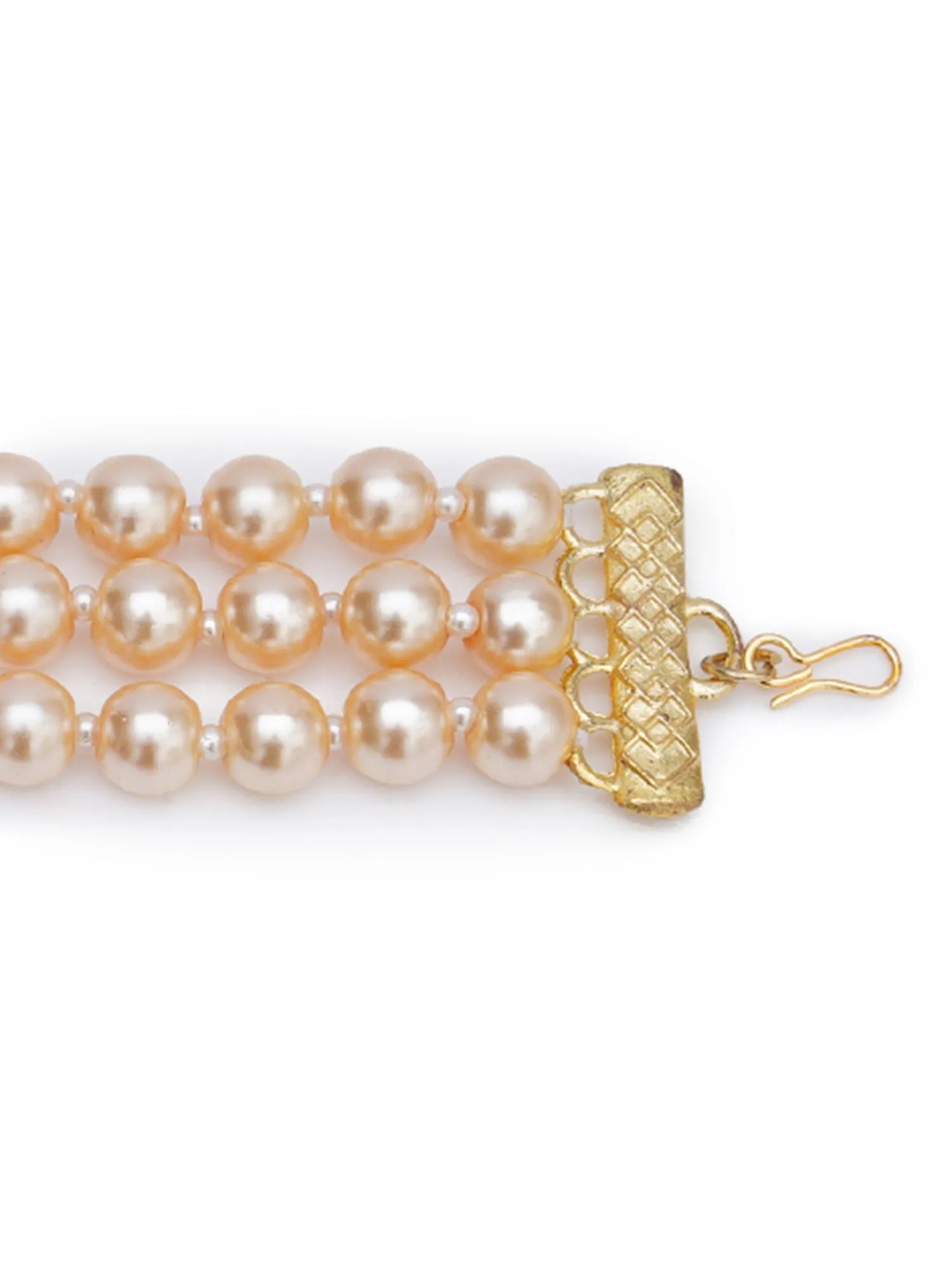 Golden Pearl Beaded Bracelet