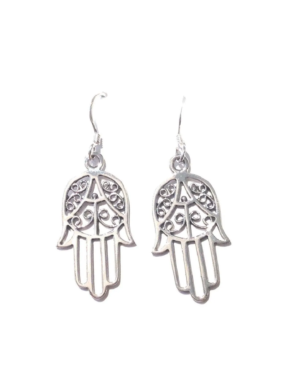Hamsa Filigree Earrings